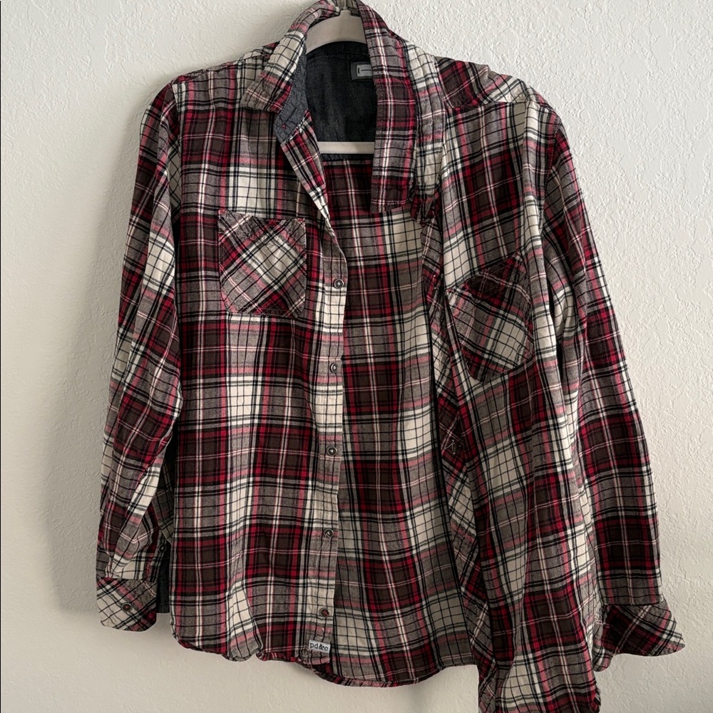PD&C Gray and Red Flannel
